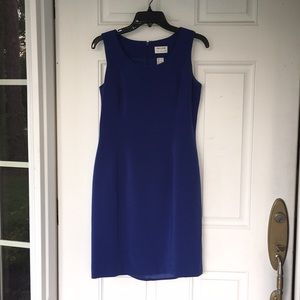 Blue pencil dress